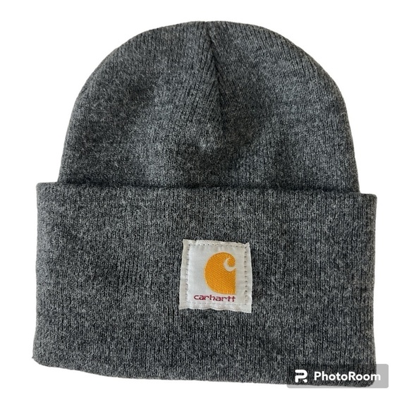 Carhartt Acrylic Watch Hat Gray Beanie A18 One Size - Picture 1 of 4
